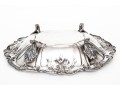 Silver Plated Footed Oval Serving Bowl
