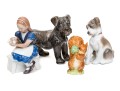 Collection Of Four Charming Mixed Makers Ceramic Figures