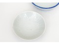 Chinese Blue And White Rice Pattern Porcelain Serving Wares