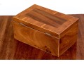 Antique Mahogany And Satinwood Banded Tea Caddy