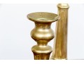 Four 19th C. Brass Candlesticks