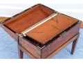 English Victorian Campaign Lap Desk On Stand, Ca. 1850