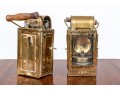 Pair Of Antique Heinrich Gillet Edenkoben Brass Lanterns