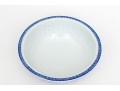 Chinese Blue And White Rice Pattern Porcelain Serving Wares