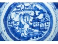 Assembled Set Of Nine 19th C. Chinese Export Blue And White Porcelain Plates