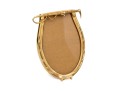 Esquestian Brass Horseshoe Tabletop Picture Frame.