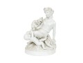 Bisque Porcelain Figurine Of Mother And Child