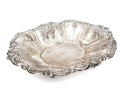 Silver Plated Footed Oval Serving Bowl