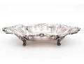 Silver Plated Footed Oval Serving Bowl