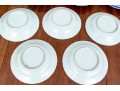 Assembled Set Of Nine 19th C. Chinese Export Blue And White Porcelain Plates