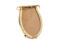 Esquestian Brass Horseshoe Tabletop Picture Frame.