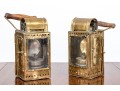 Pair Of Antique Heinrich Gillet Edenkoben Brass Lanterns