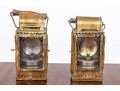 Pair Of Antique Heinrich Gillet Edenkoben Brass Lanterns