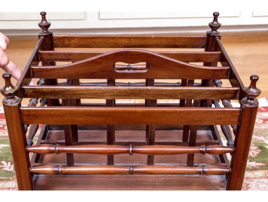 Quality Pelamat Designs Mahogany And Brass Canterbury