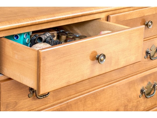 Ethan Allen American Traditional Solid Maple And Birch Chest Of Drawers