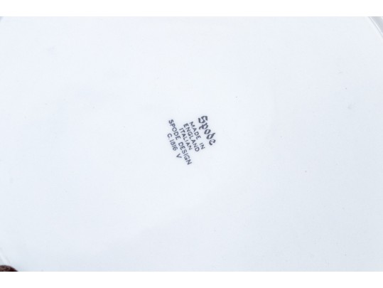 Oversized English, Spode Blue And White Transfer Ware Lidded Kettle