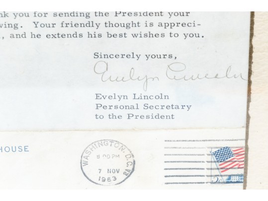 Letter Correspondence From JFK's Secretary Evelyn Lincoln, 1963