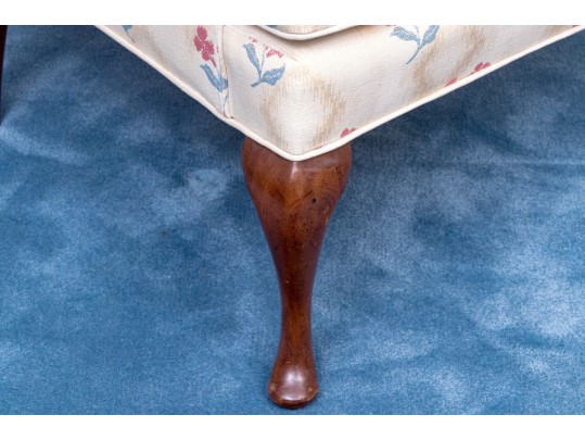 Queen Anne Style Custom Upholstered Wing Chair