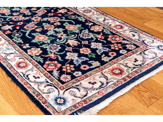 Hand-Knotted Indian Wool Runner, 7'-10