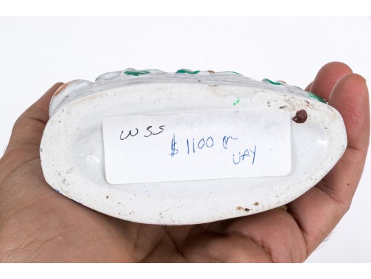 Pair Of English Staffordshire Hand-painted Figural Sculptures