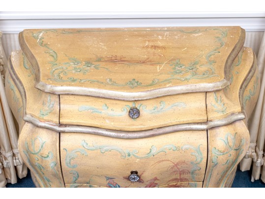 Charming Venetian Style Bombé Commode, Probably Italian