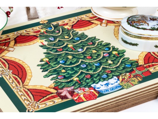 Decorative Christmas Lot, Including Spode 