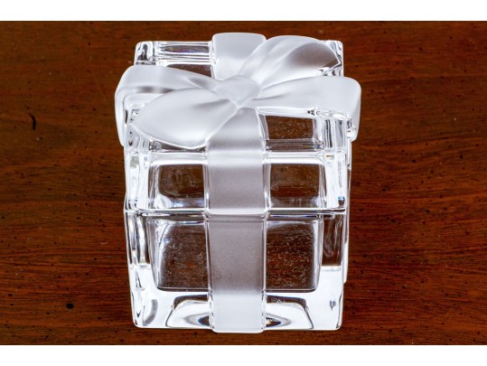 Tiffany & Co. Crystal Box In The Form Of A Present