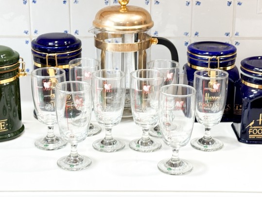 Thirteen Piece Collection Of Kitchen Storage Vessels And Coffee Accessories Including Harrods