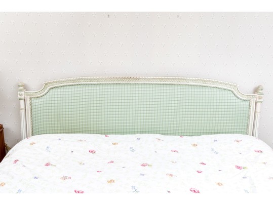 Custom Upholstered Carved King Sized Headboard