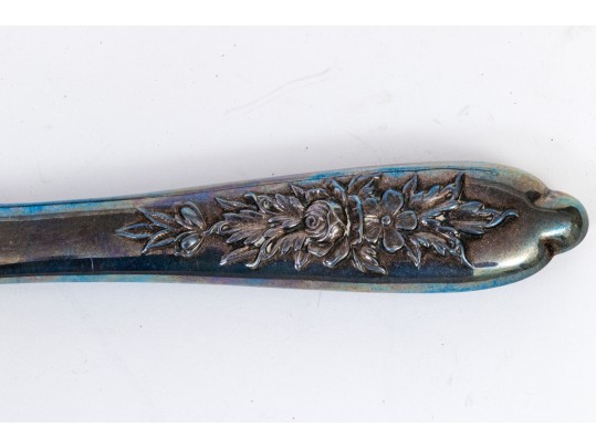 S. Kirk & Sons Sterling Silver Hand Mirror And Hair Brush