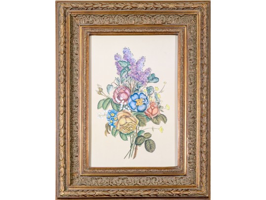 After Jean Louis Prévost (French, 1760-1810) Print Of A Floral Bouquet