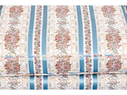 Pair Of Custom Upholstered Wingback Queen Anne Style Armchairs