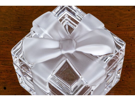 Tiffany & Co. Crystal Box In The Form Of A Present