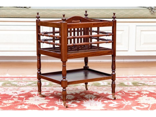 Quality Pelamat Designs Mahogany And Brass Canterbury