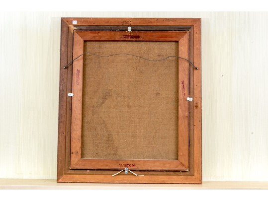 Ernest De Nagy (Hungarian-American, 1881-1952) Oil On Canvas, Girl Playing With Doll