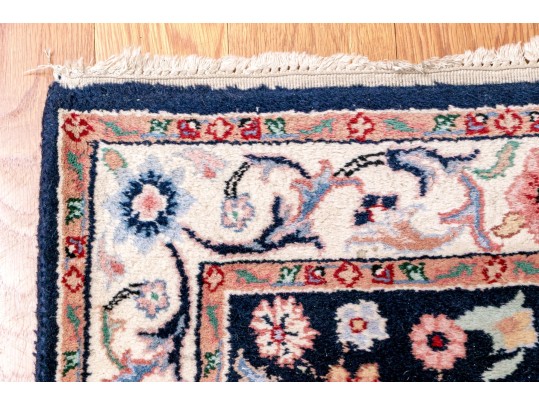 Hand-Knotted Indian Wool Runner, 7'-10