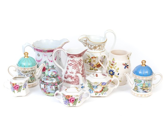 Great Variety Of Ceramics Including Lenox, Colonial Williamsburg, Sadler, And More