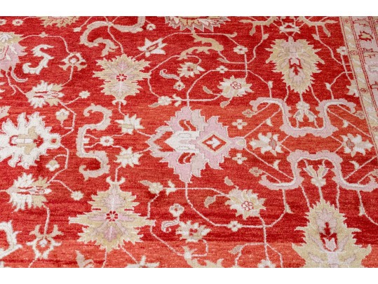Hand-Knotted Wool Carpet, 14'-4