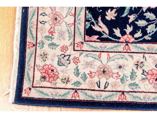 Hand-Knotted Indian Wool Carpet, 6' X 4'