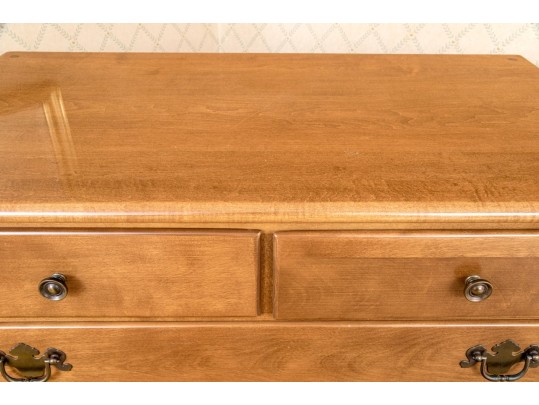 Ethan Allen American Traditional Solid Maple And Birch Chest Of Drawers