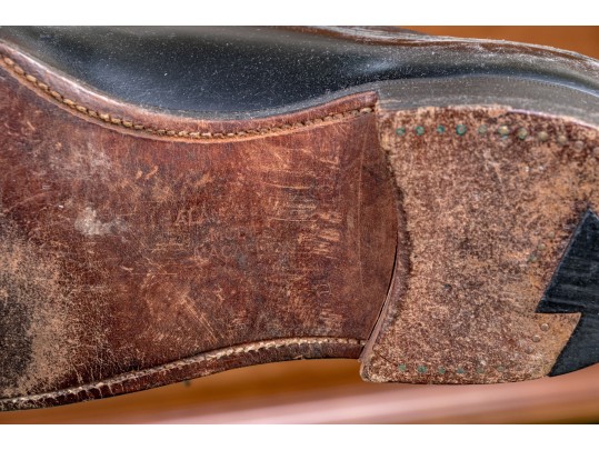 Collection Of Four Pairs Of Mens Dress Shoes, Including Ferragamo, Sizes: 10 1/2 And 11.