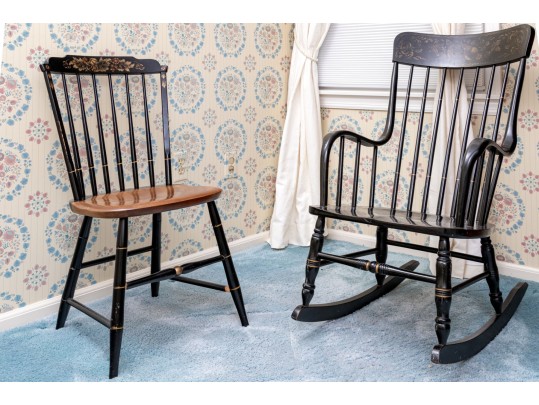 Two Chairs, Including Hitchcock