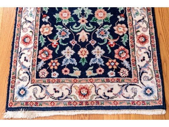 Hand-Knotted Indian Wool Runner, 7'-10