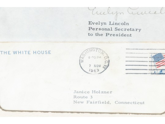 Letter Correspondence From JFK's Secretary Evelyn Lincoln, 1963