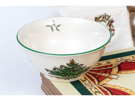 Decorative Christmas Lot, Including Spode 