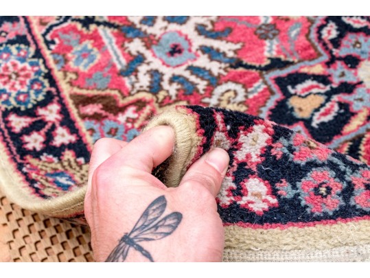 Hand-Knotted Wool Accent Carpet, 5'-10