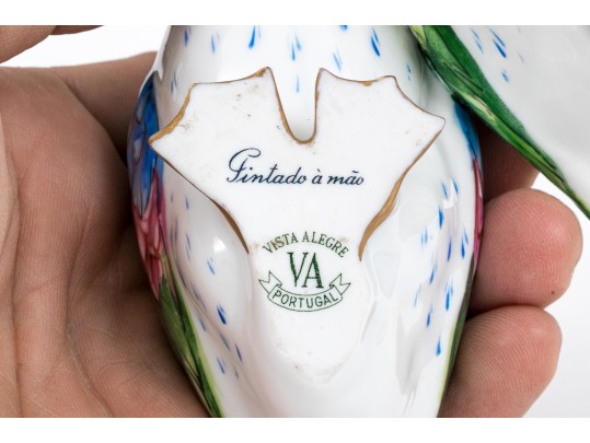 Portuguese Vista Alegre Porcelain Figurine Of Two Ducks