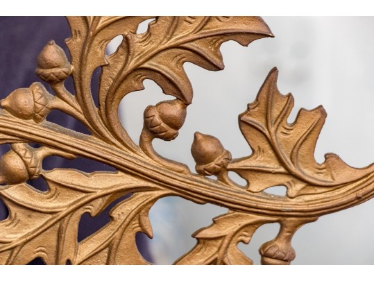 Cast Metal Oak Leaf And Acorn Wall Decor