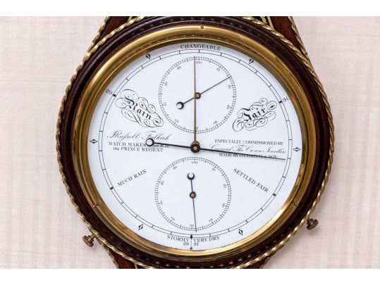 Garrard Reproduction Russel Barometer, Commemorating Wedding Of H.R.H. And Lady Diana Spencer