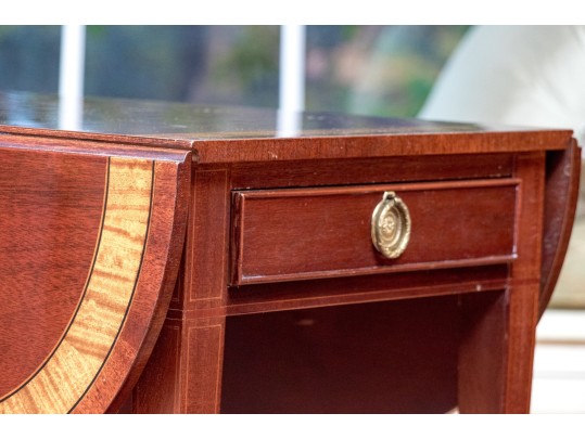 Baker Furniture Banded Mahogany Pembroke Table